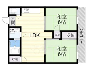 大阪府豊中市東豊中町4丁目【マンション】の間取り
