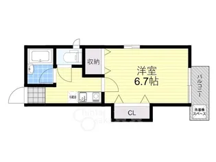 ハイツ大林【2階】の間取り