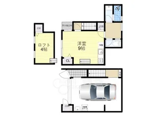 大阪府箕面市粟生外院3丁目【タウンハウス】の間取り