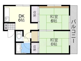 大阪府豊中市服部本町1丁目【マンション】の間取り