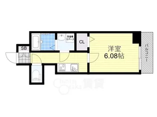 大阪府摂津市正雀本町1丁目【マンション】の間取り