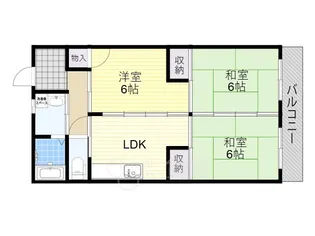 寺川マンション1号館【3階】の間取り