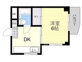 森本ハイツ【3階】の間取り