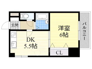 大阪府茨木市西中条町【マンション】の間取り