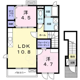 ピュアメゾン【2階】の間取り