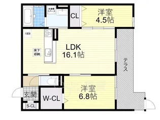 D-ROOM上穂積【1階】の間取り