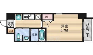 アドバンス新大阪6ビオラ【4階】の間取り