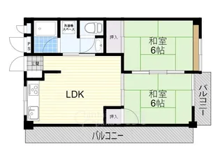大阪府吹田市千里山西6丁目【マンション】の間取り