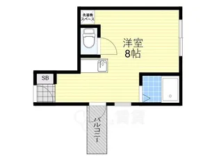 アルディア関大前【3階】の間取り