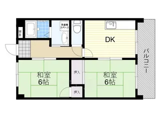 大阪府摂津市鶴野4丁目【マンション】の間取り