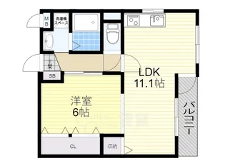 ヴィラしんべえ弐番館【3階】の間取り