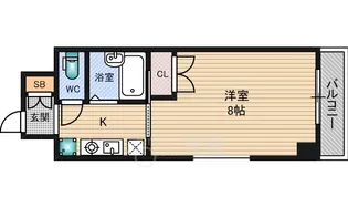 ジュネスドゥ新大阪【7階】の間取り