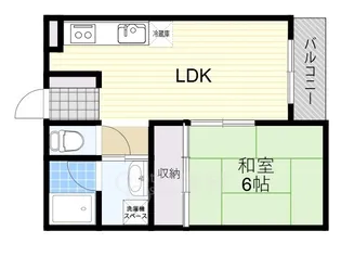 リンデン南桜塚ハイツ2【1階】の間取り