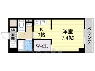 フローライト蛍池【6階】の間取り