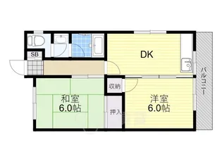 アンフィニィ・沢良宜【4階】の間取り