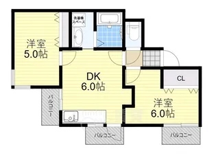 センターヒル千舟【10階】の間取り