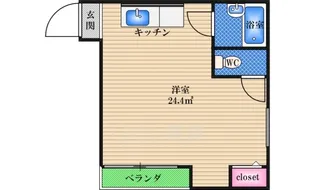 大阪府大阪市淀川区新北野1丁目【マンション】の間取り