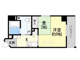 大阪府吹田市江の木町【マンション】の間取り