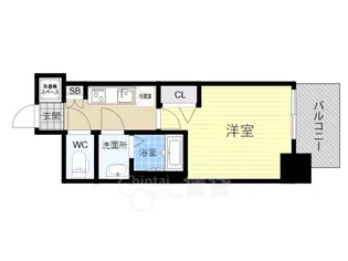 Alivis福島海老江【5階】の間取り