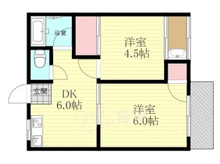 ヴィラナリー大道【3階】の間取り