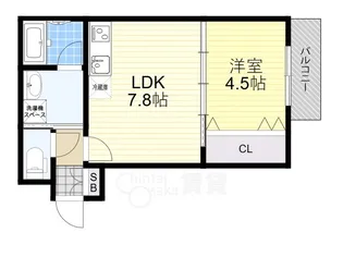 エテルナコート総持寺【1階】の間取り