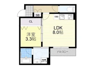 エテルナコート総持寺【1階】の間取り