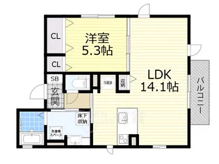 オーク太田3【1階】の間取り