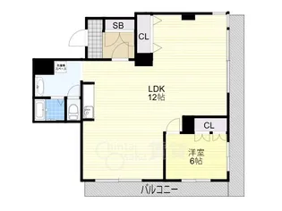 大阪府大阪市淀川区木川東4丁目【マンション】の間取り