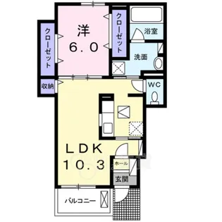 大阪府摂津市鳥飼西2丁目【アパート】の間取り