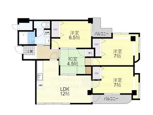 シュロス五月山2【2階】の間取り