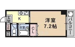 大阪府茨木市園田町【マンション】の間取り