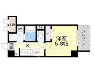 大阪府茨木市大池1丁目【マンション】の間取り