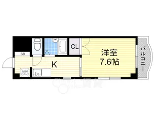 1Kの間取り画像