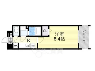 大阪府大阪市東淀川区南江口3丁目【マンション】の間取り