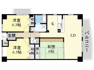 セレッソ【3階】の間取り