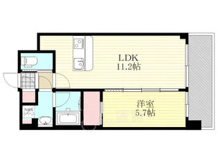 大阪府大阪市淀川区木川東4丁目【マンション】の間取り