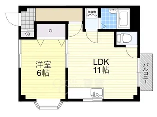ドミールJI【3階】の間取り