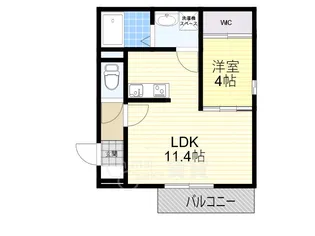 ネクストメゾン吹田駅前【1階】の間取り