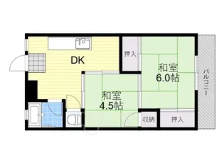 住吉苑【3階】の間取り