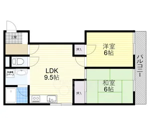ハイツミツヒサ【3階】の間取り