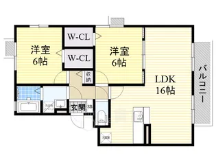 オークス玉瀬2【2階】の間取り