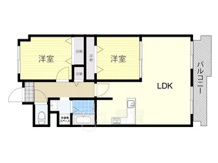 ロイヤルヒルズ待兼山【2階】の間取り