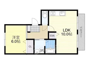 シャトルガーデン小野原A【1階】の間取り