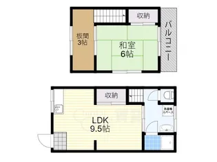 大阪府吹田市山田東1丁目【一戸建】の間取り