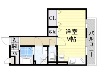 エバーグリーン【3階】の間取り