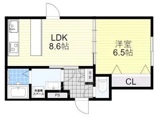 大阪府吹田市南金田1丁目【マンション】の間取り