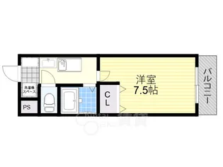グランベールアイ大手町【1階】の間取り