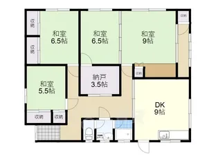 大阪府箕面市粟生新家5丁目【一戸建】の間取り