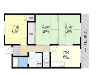 エクセル樋下【3階】の間取り