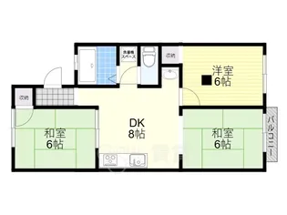 サンコート・ヨシナガA棟【2階】の間取り